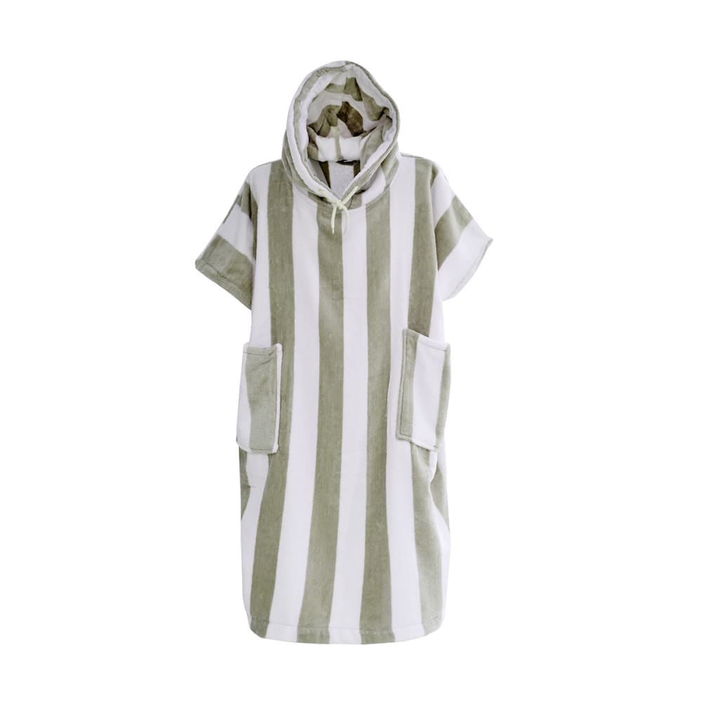 Sensei Maison Kinderponcho mit Kapuze 380 g/m² Salbei 05/08 style seaside GRÜN Öko-Tex Zertifikat BAUMWOLLE Baby