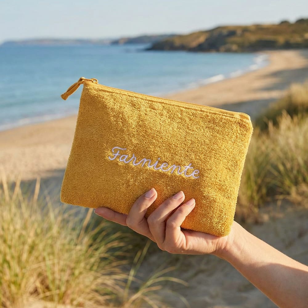 Trousse de plage "FARNIENTE" Caramel - Maisons du Monde