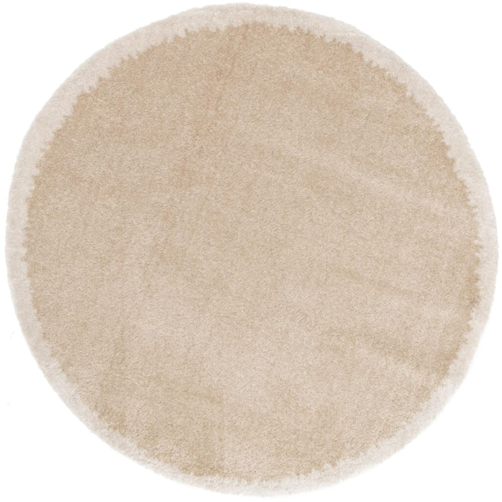 Tapis rond à poils doux - shaggy