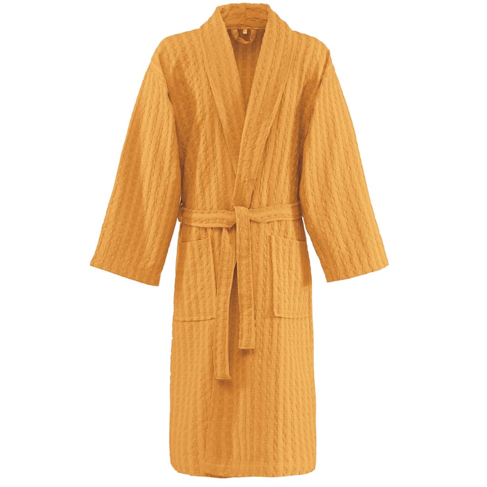 Ppeignoir mixte en coton caramel m