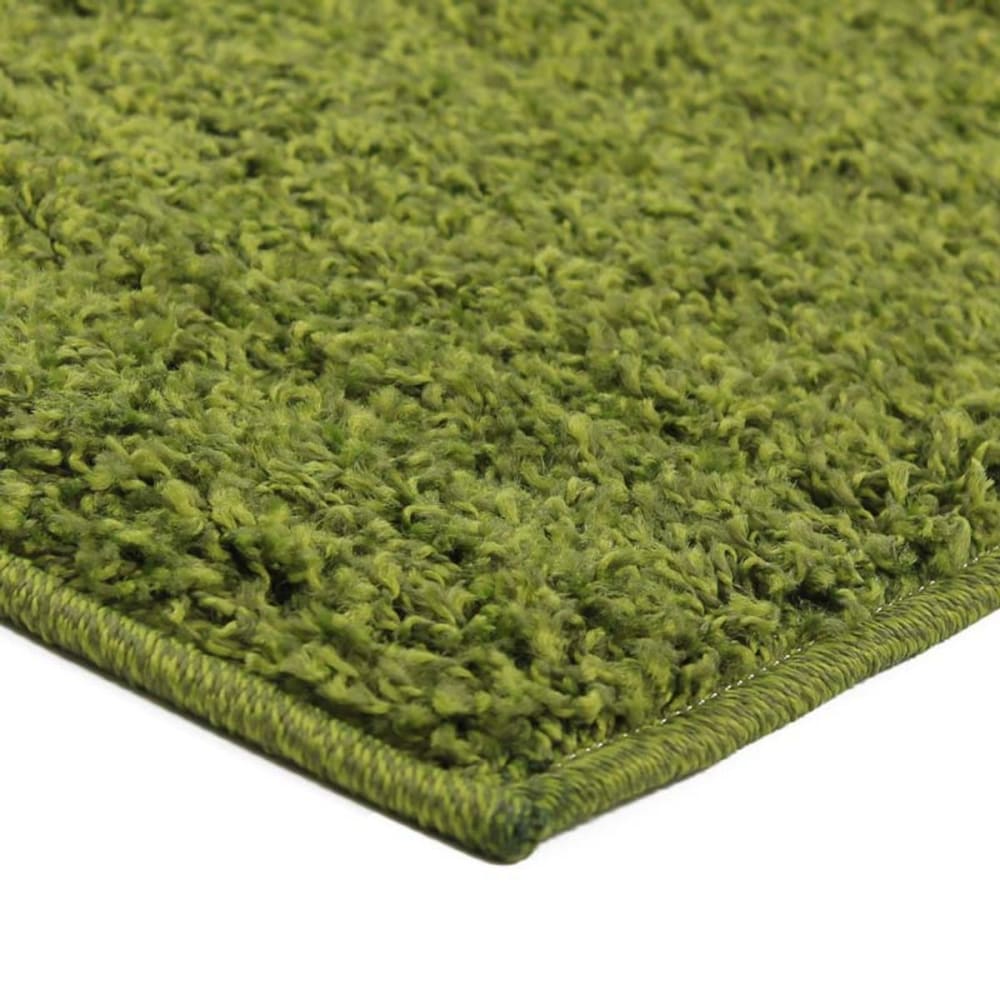 Tapis à poils long toucher laineux vert 160x230 — vue 4
