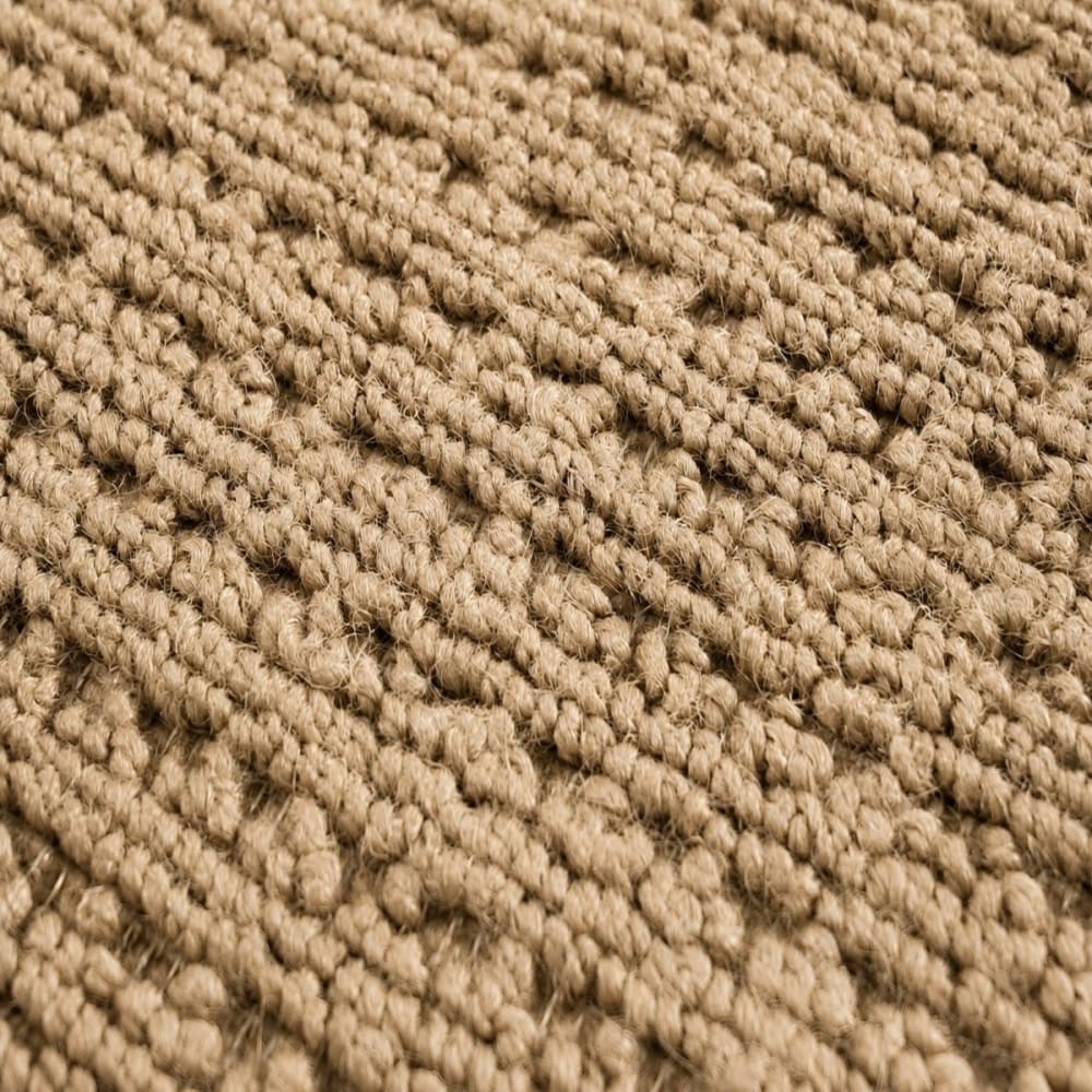 Tapis jute artisanal à franges beige naturel 160x230 — vue 4