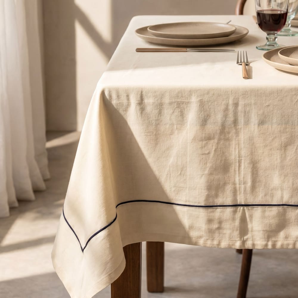 Nnappe coton/lin unie ficelle 170x250 Nnappe coton/lin unie ficelle 170x250