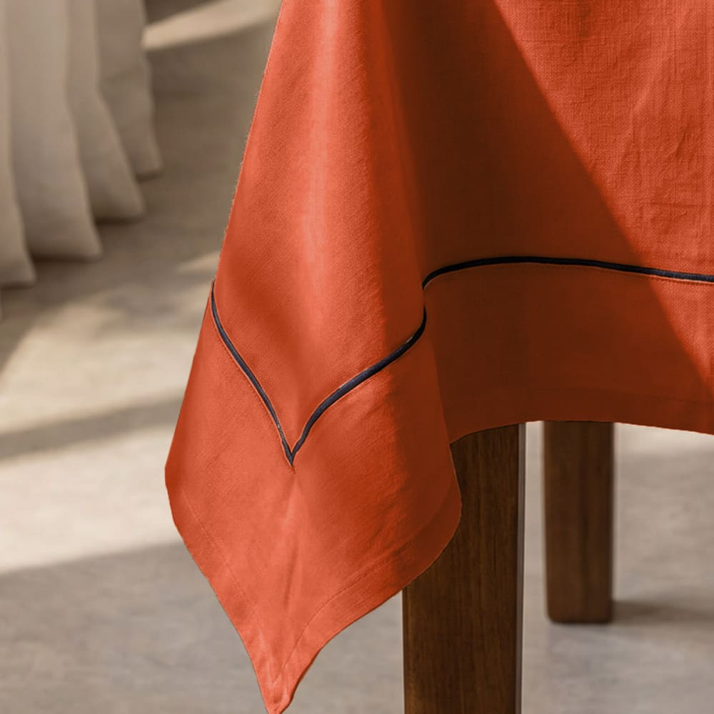Tischdecke aus Baumwolle/Leinen Auburn 170x170 - Maisons Du Monde