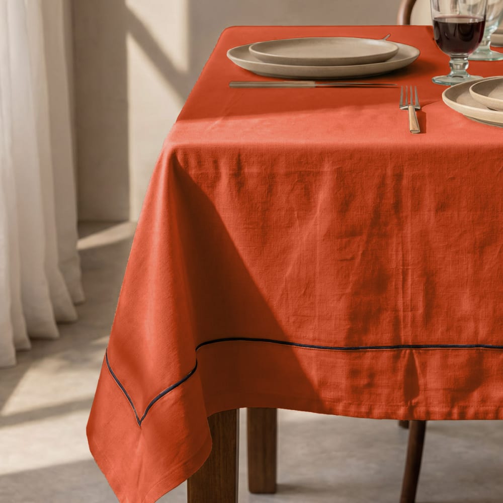 Nnappe coton/lin unie auburn 170x250 Nnappe coton/lin unie auburn 170x250