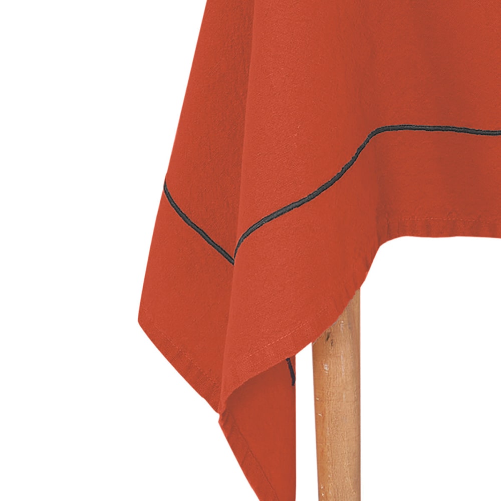 Nappe coton/lin unie auburn 170x250 - Maisons du Monde
