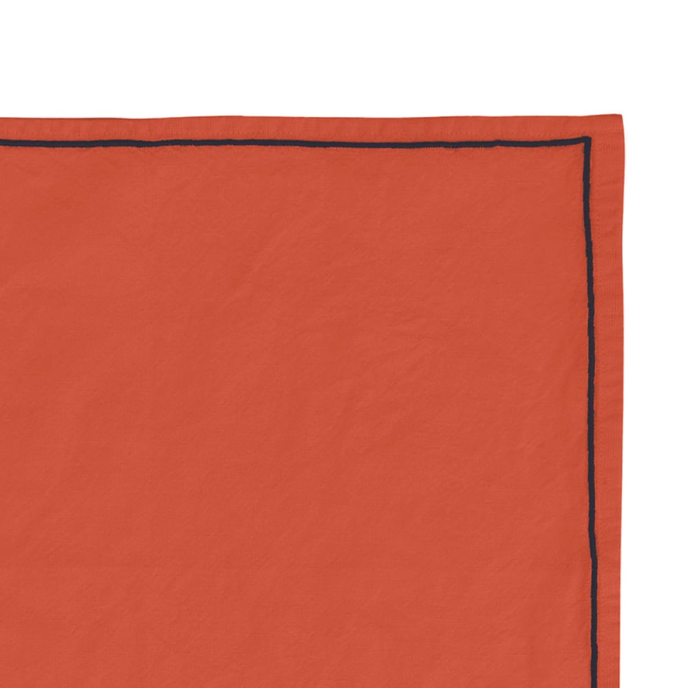 Lot de 4 serviettes de table coton/lin auburn 45x45 - Maisons du Monde