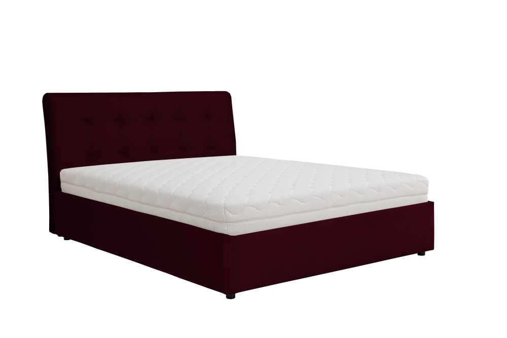 Lit rembourré avec matelas,