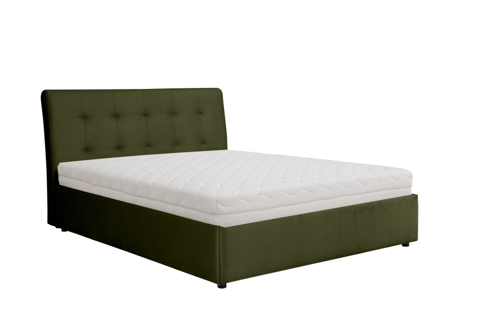 Lit rembourré avec matelas,