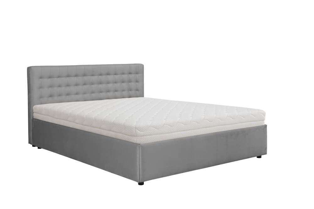 Lit rembourré avec matelas,