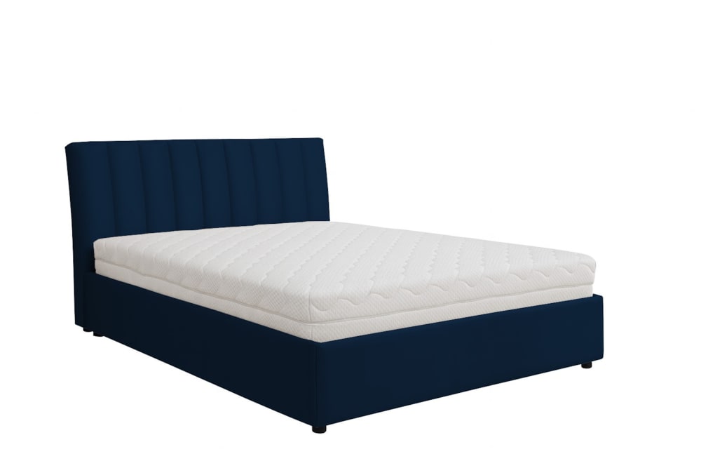 Lit rembourré avec matelas,