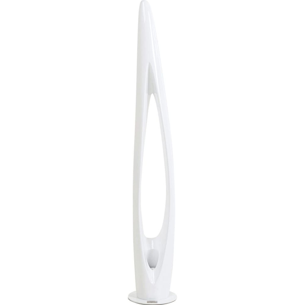 Lampadaire en fibre de verre blanche