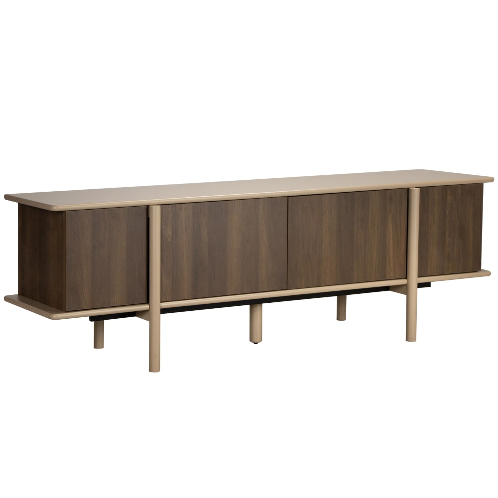 meuble tv effet bois - taupe