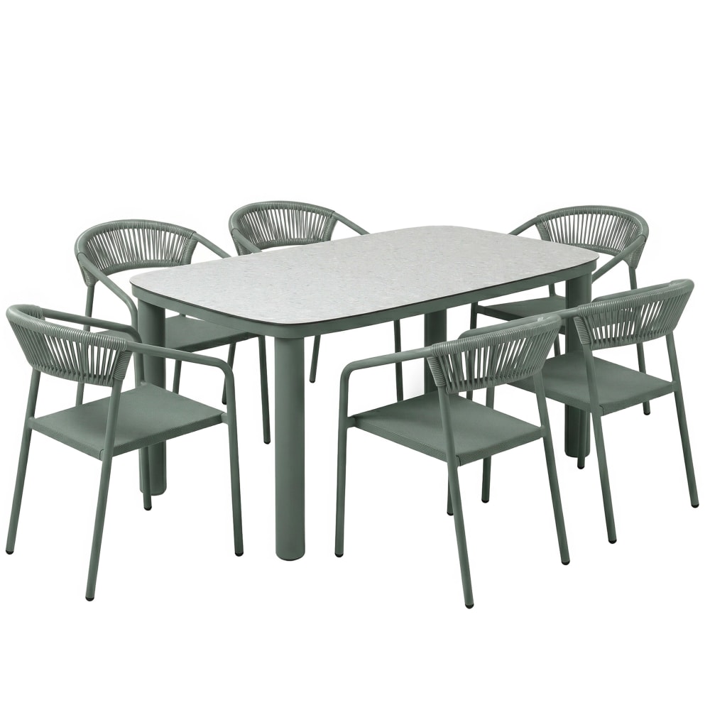 table de jardin aluminium