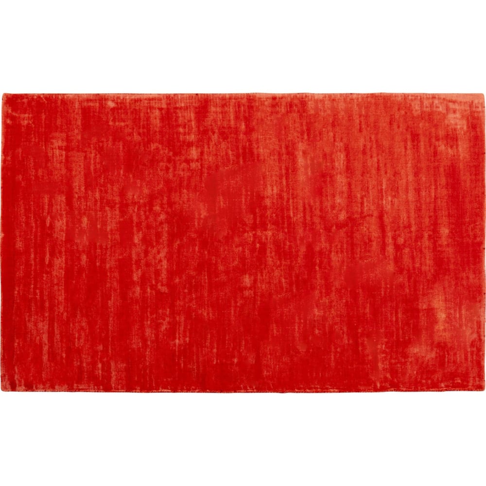 Tapis en viscose rouge