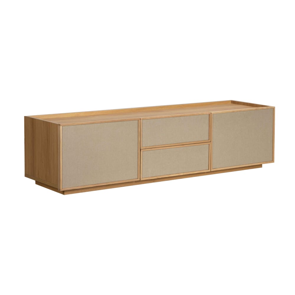 Meuble tv effet bois 150 cm style scandinave bois clair Meuble tv effet bois 150 cm style scandinave bois clair