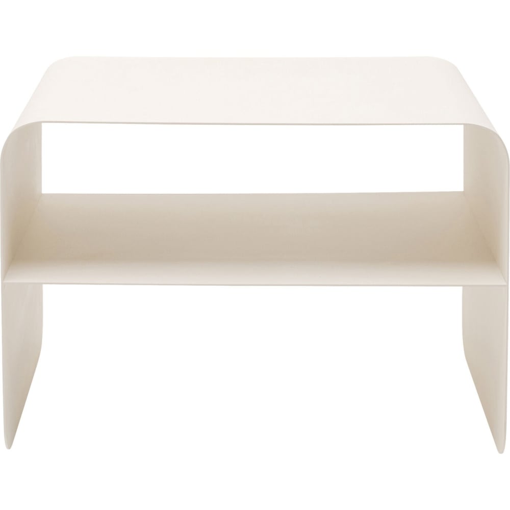 Table basse en acier crème