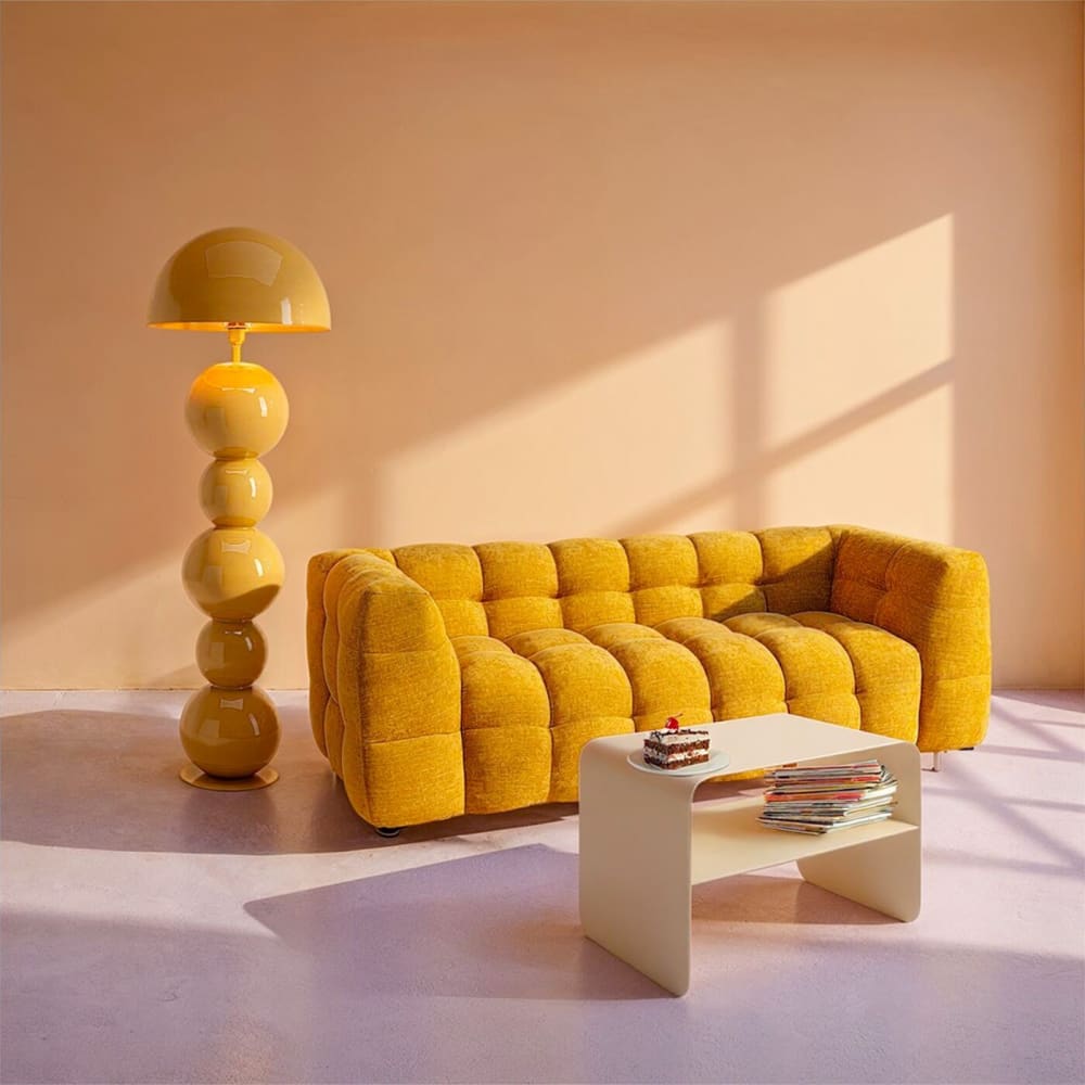 Couchtisch aus Stahl, creme - Maisons Du Monde
