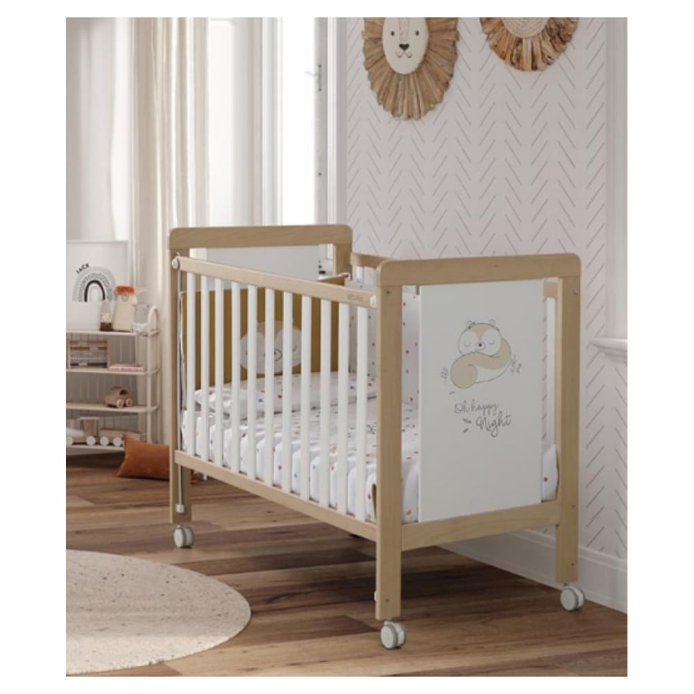 Lit Happy 120x60 cm - Bois/Blanc (Micuna) - Image 2