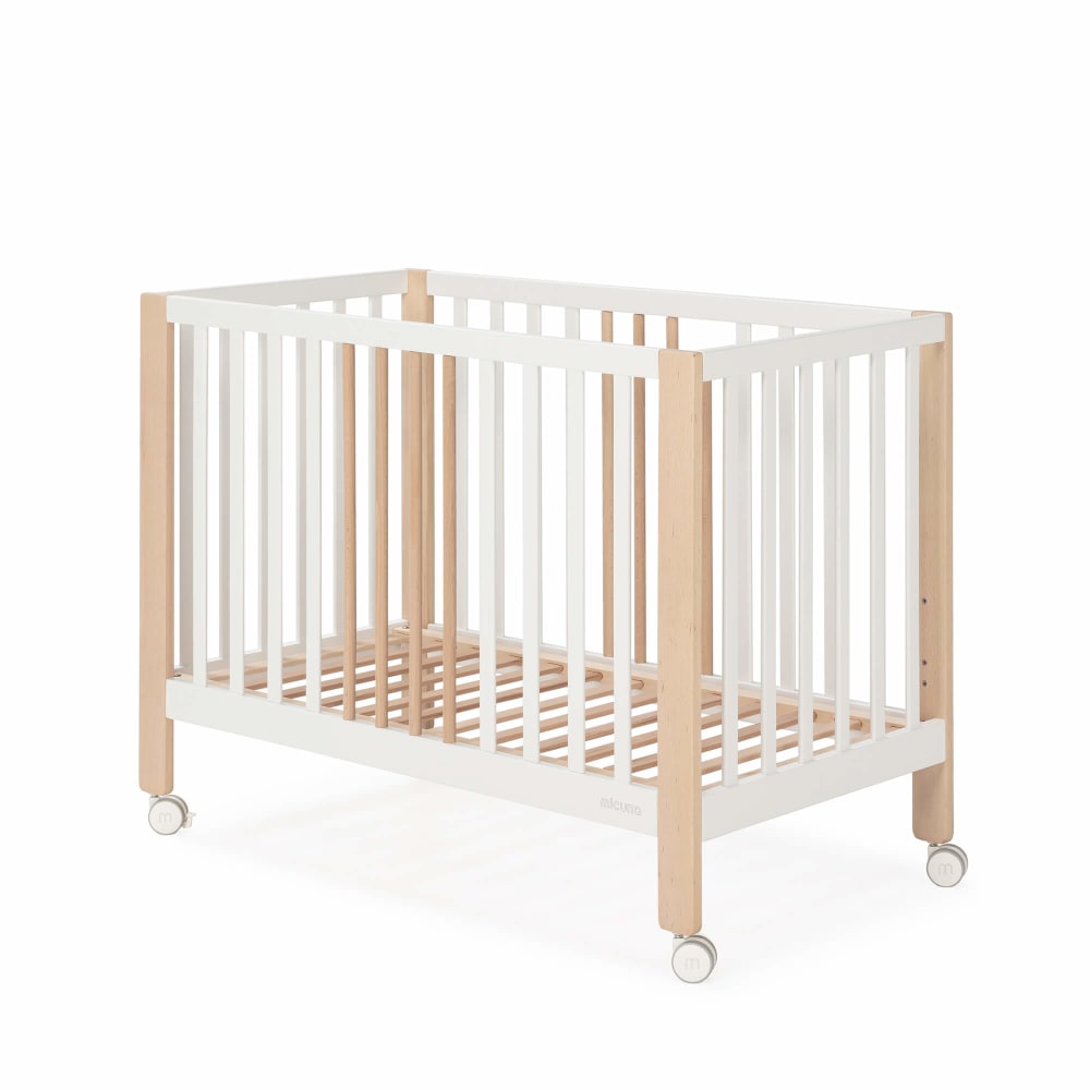 Micuna - Lit Nayra 120x60 Blanc/Bois