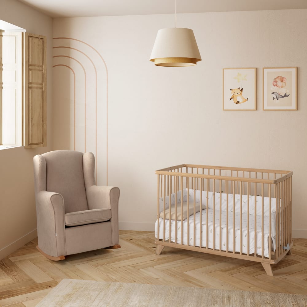 Lit pliant Simona 120x60 Bois (Micuna) - Image 1