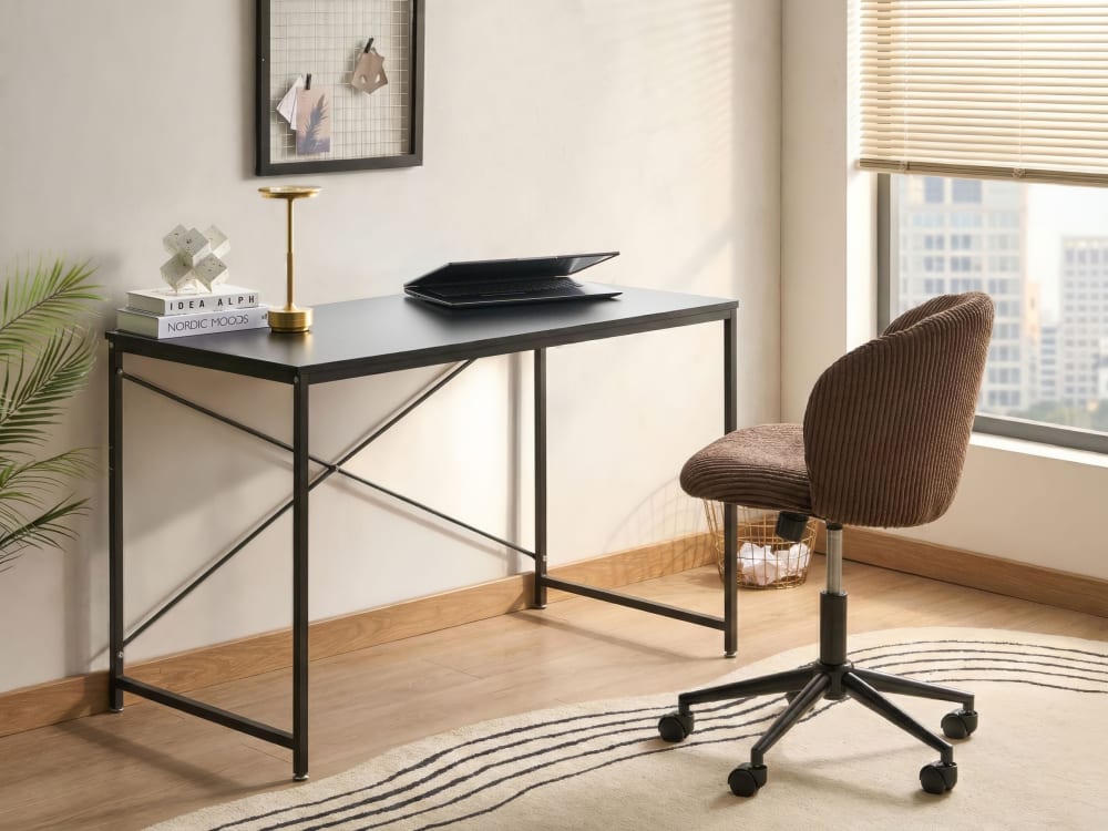 Table de bureau 120 cm 60 cm noir