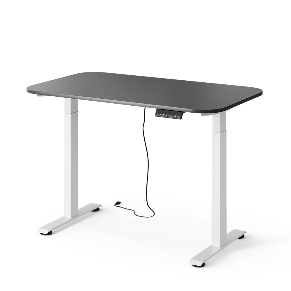 bureau 2 moteurs blanc/anthracite