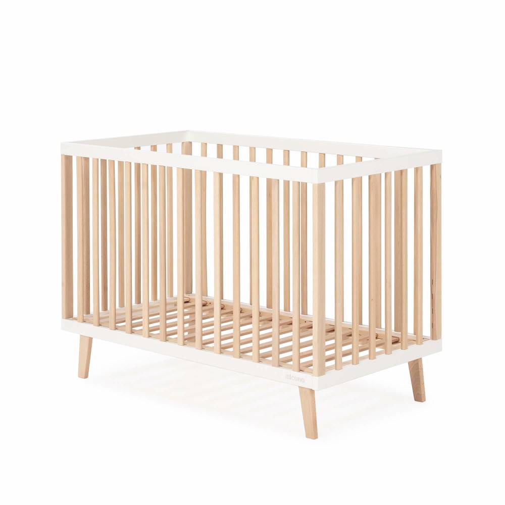 Micuna - Lit Mencia 120x60 cm Blanc/Bois