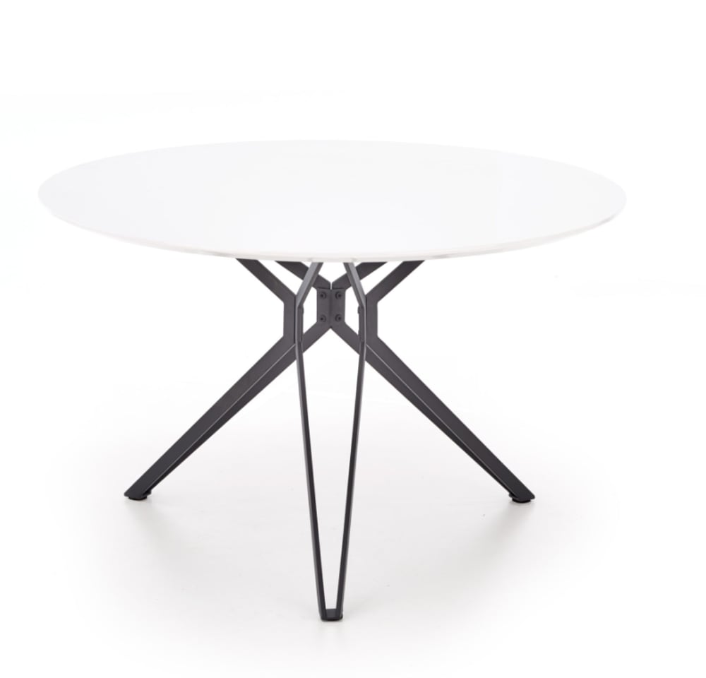Table ronde design MDF Blanc 120cm