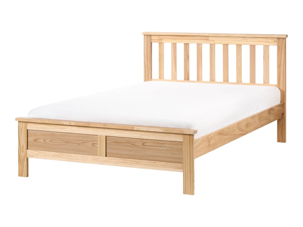 Lit double en bois marron 120x200