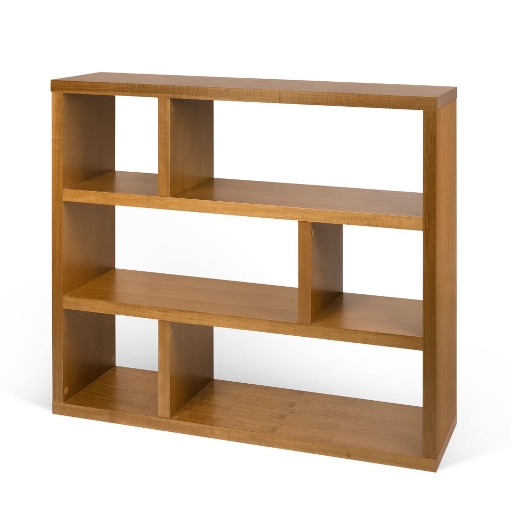 Bibliothèque 120x29x105 cm en décor mukali vernis - WEMBA