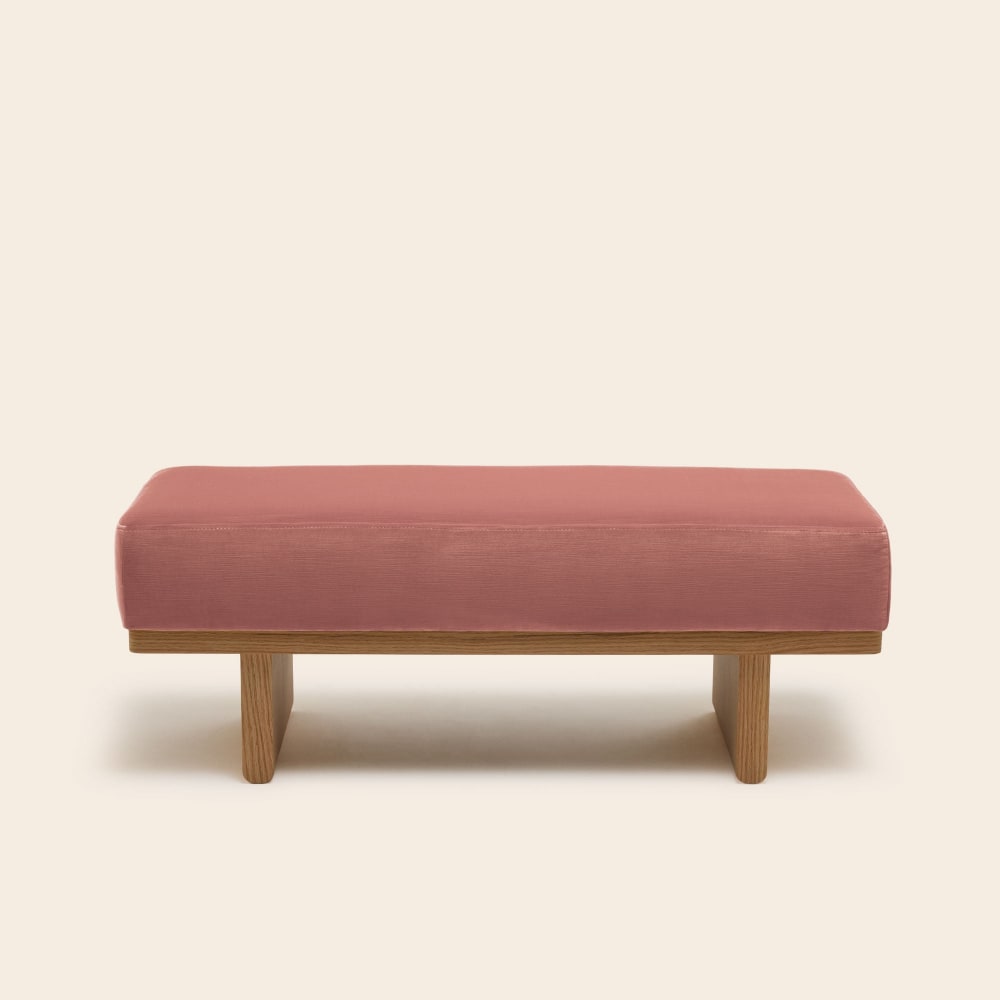 banc en polyester rose