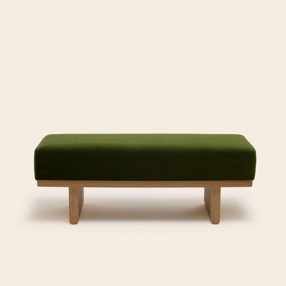 banc en polyester vert