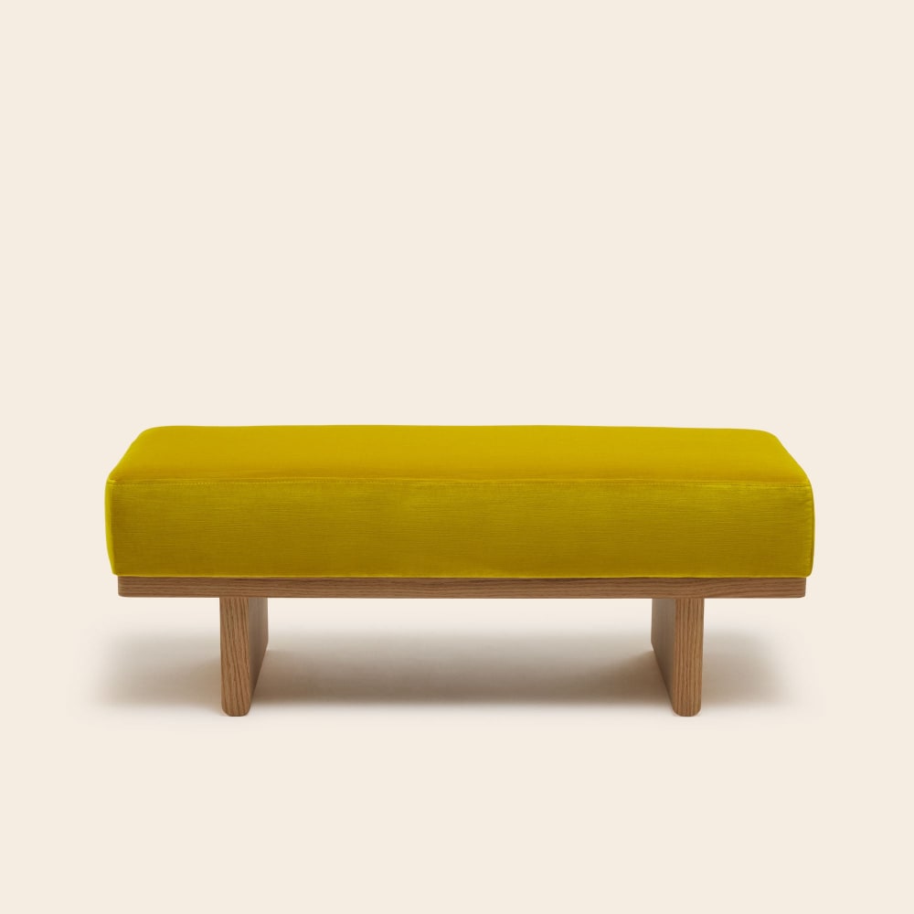 banc en polyester jaune