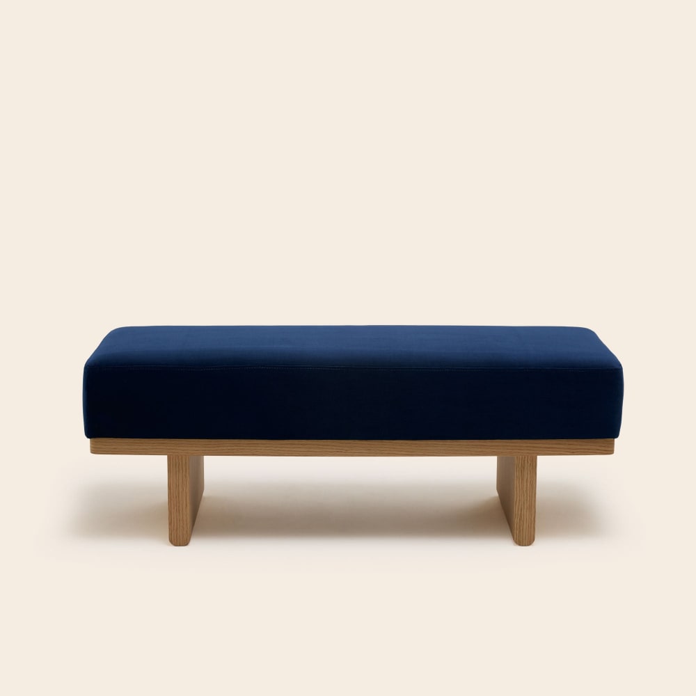 banc en polyester bleu