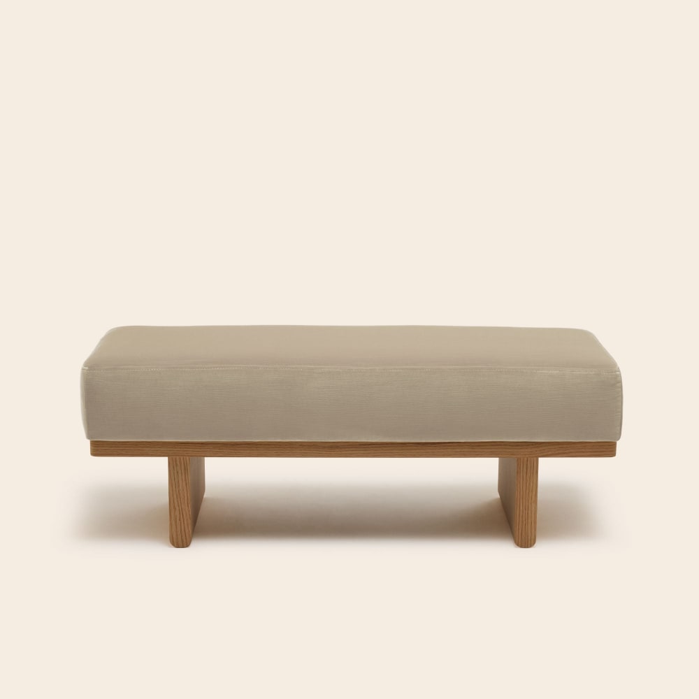 banc en polyester beige