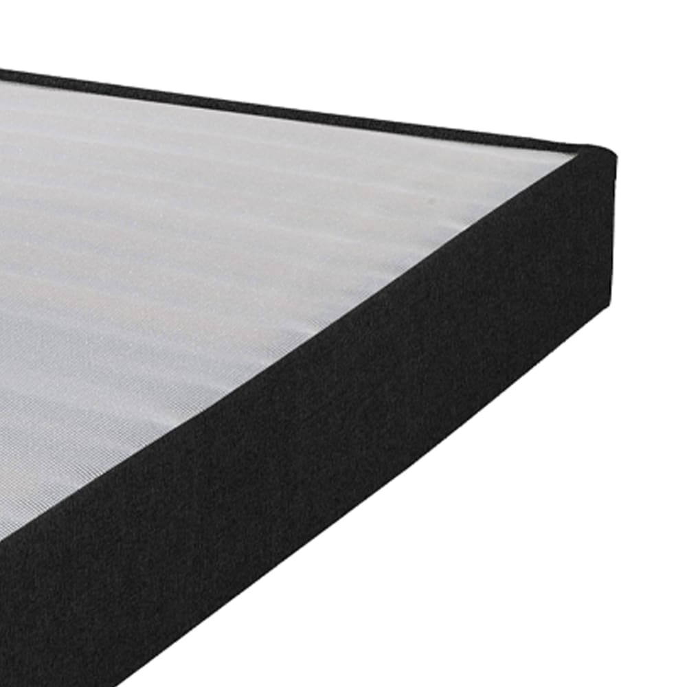 Sommier tapissier 120x190 cm avec renfort lombaire anthracite - DREAMO