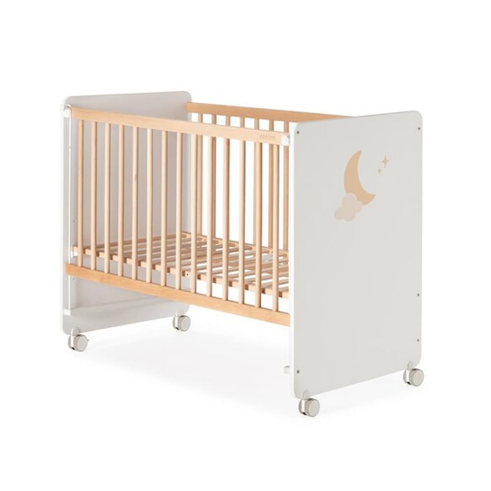 Micuna - Lit Lupita 120x60 cm Blanc/Bois