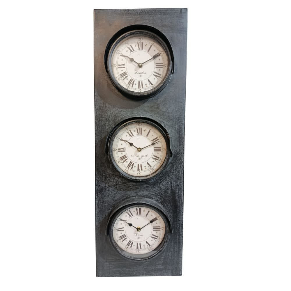 horloge verticale 3 cadrans
