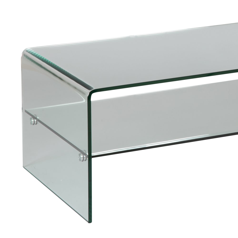 Table basse rectangulaire 120x60x43 cm en verre - GLASS