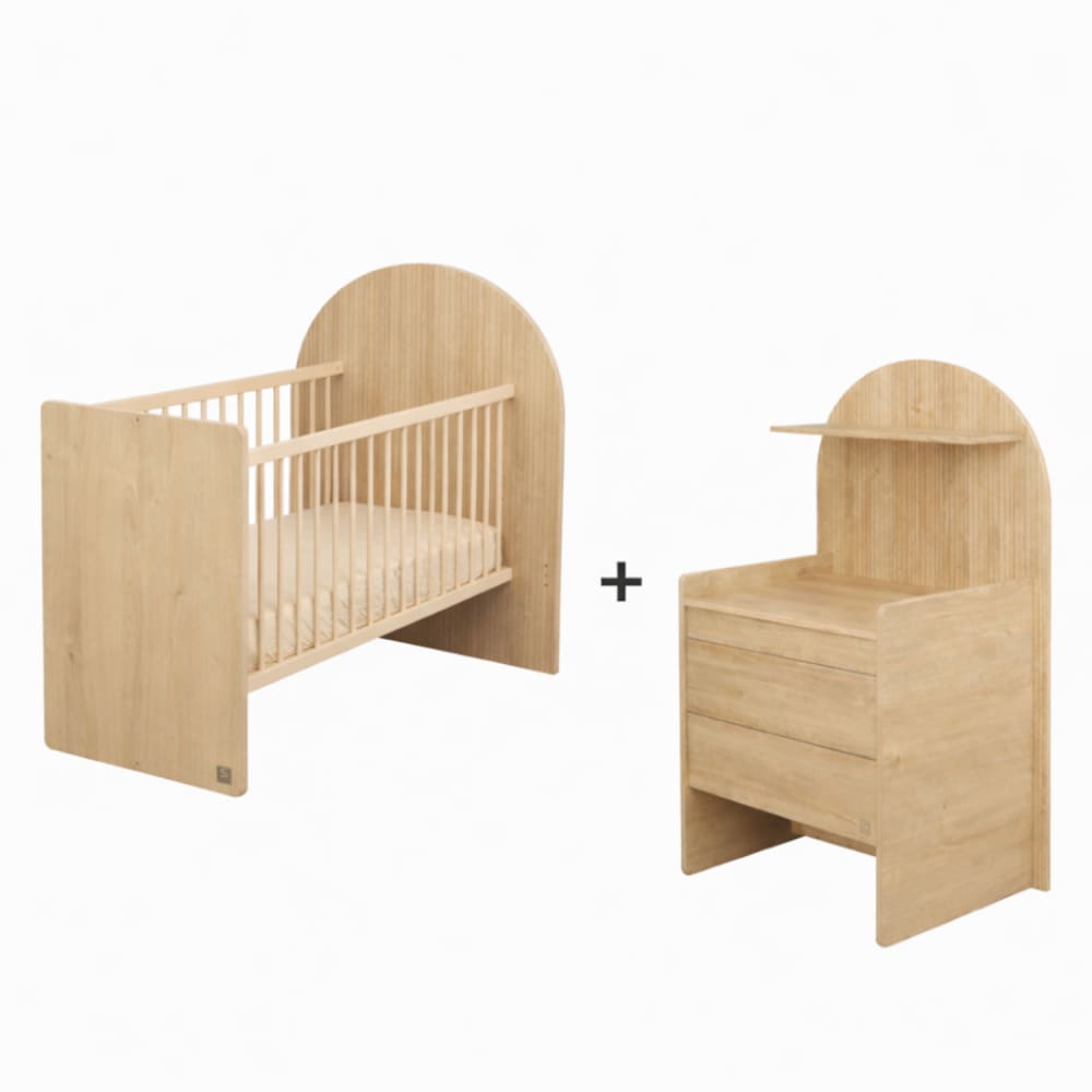 Pack chambre bébé évolutif – lit bébé 120x60