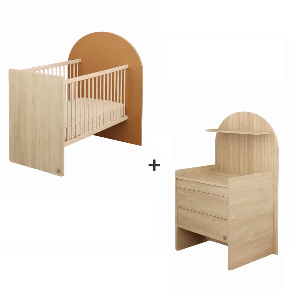 Pack chambre bébé évolutif – lit bébé 120x60