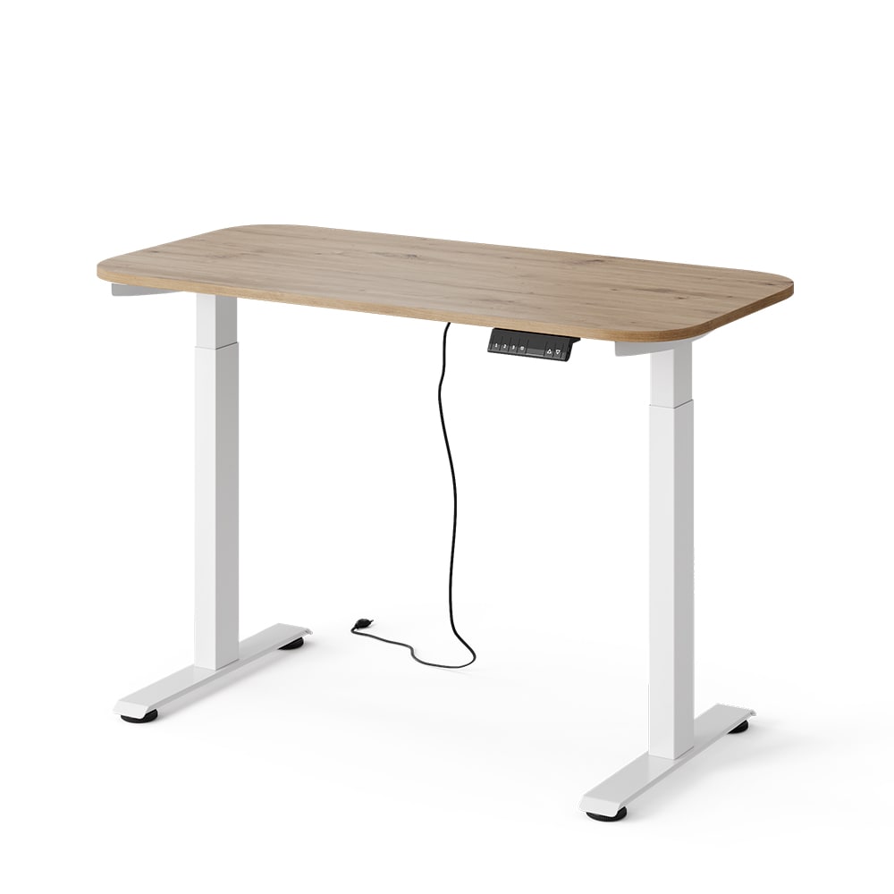 bureau 2 moteurs blanc/artisan