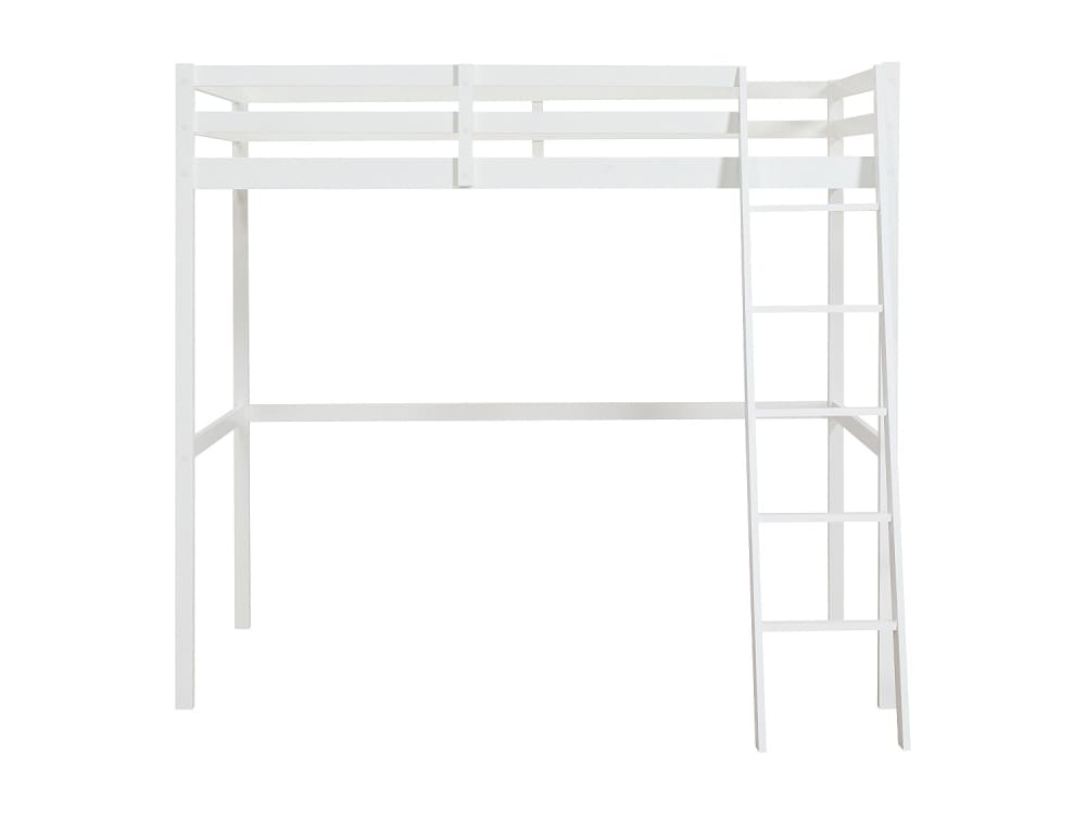 Lit mezzanine pin blanc 120 x 190 Lit mezzanine pin blanc 120 x 190