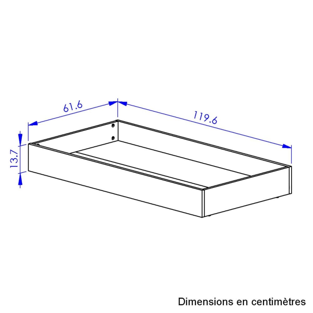 Option pour lit bébé tiroir 120 cm blanc (Galipette) - Image 2
