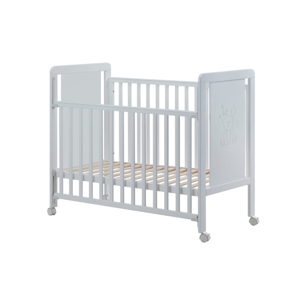 Lit bébé 120x60 cm - gris