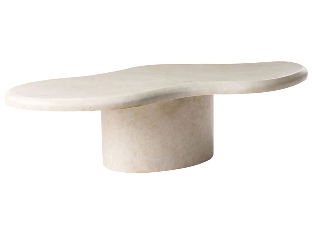 Table basse 57 cm 120 cm beige