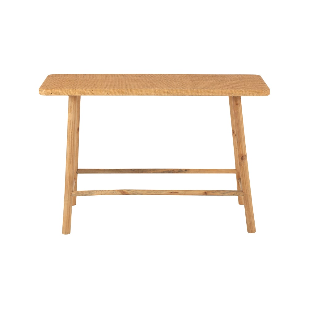 Console 120x40x80 cm en rotin et sapin naturel