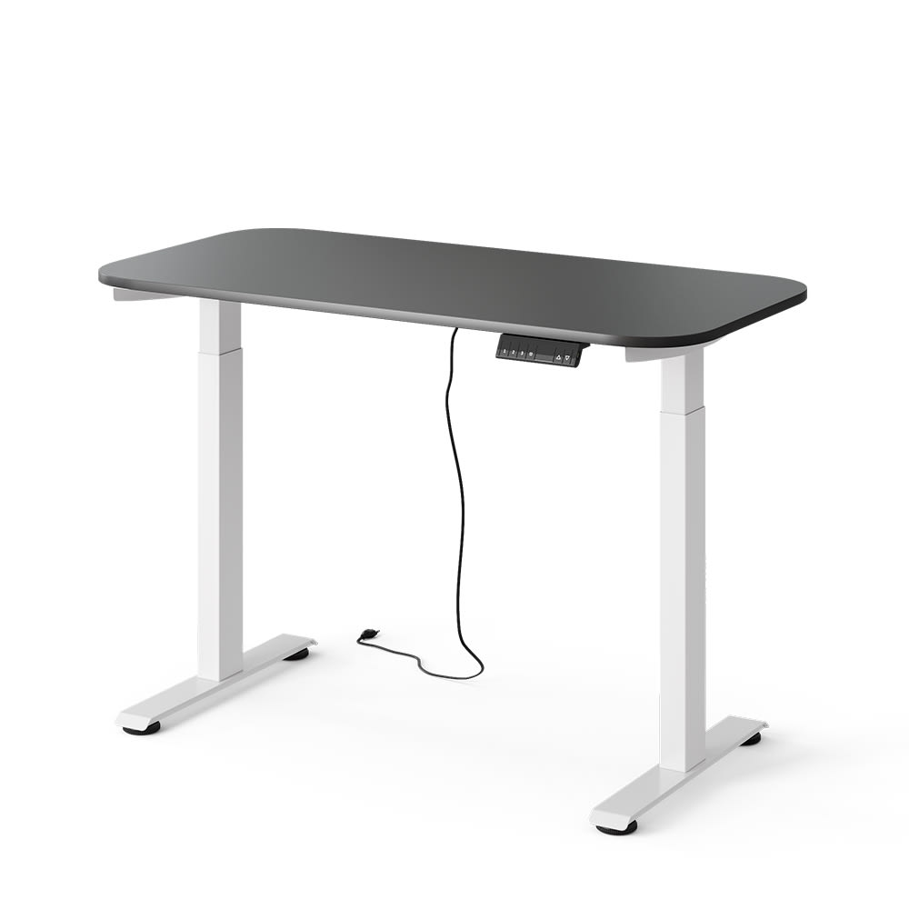 bureau 2 moteurs blanc/anthracite