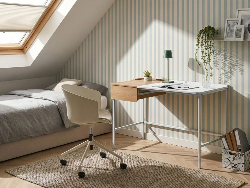 Table de bureau 120 cm 60 cm blanc